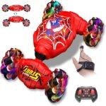 Nikuku Remote Control Car - 2.4GHz 4WD Gesture Sensing RC Stunt Car Toys for Boys and Girls Ages 6-12, 360° Rotating Drift RC Cars with Lights and Music, Ideal Birthday and Xmas Gift