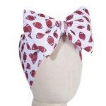 hoyuwak Baby Girl Football Headbands - Sports Themed Printed Bow Wide Headbands for Newborn Infant Toddlers, Handmade Hair Accessories for Game Day, Football Outfit