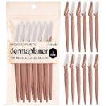 Kitsch Dermaplane Razor for Women Face – Face Razors for Women & Men, Eyebrow Trimmer & Face Shaver – Exfoliating Facial Razor & Skin Care Tool for Smoother Skin - Terracotta, 12 pcs