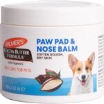 Palmer's for Pets Cocoa Butter Paw Pad and Nose Balm for Dogs, Fragrance Free Dog Skin Soother with Vitamin E for Dry Paws and Noses, Plant Based Formula, 3.5 Oz