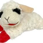 Multipet Lamb Chop Dog Plush Toy - Squeaky Toy for Small & Medium Dogs - Extra Soft Plush - Stuffed Animal for Cuddling & Playing (10