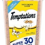 Temptations Cat Treats Classic Crunchy and Soft Cat Treats, Tasty Chicken Flavor, 30 oz. Tub